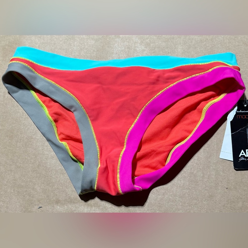 Women’s ABS Allen Schwartz Size 10 Swim Bikini Bottom Color Pap NWT